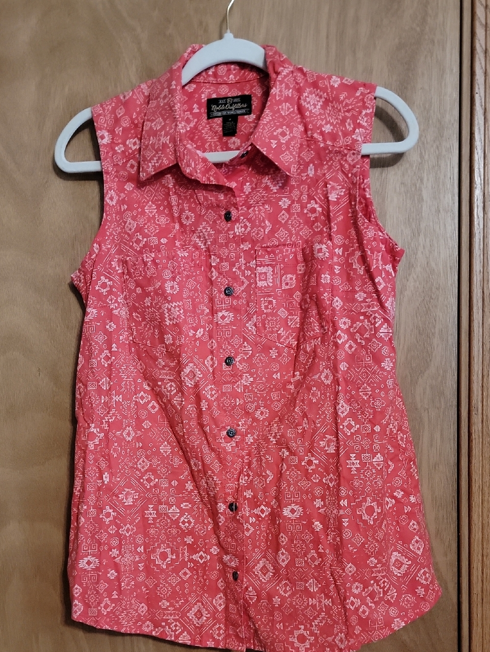 Pendleton Bandana Print Sleeveless Button-Down Shirt